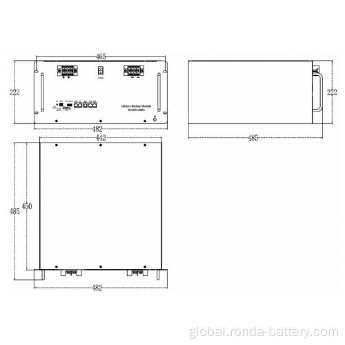 Rack Mount Battery 48V 100Ah LiFePO4 Battery Rack Home Energy Storage Supplier